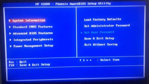 HP T5630W Thin Client