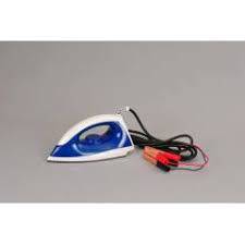 12V DC Non-Steam Iron With Battery Clamps