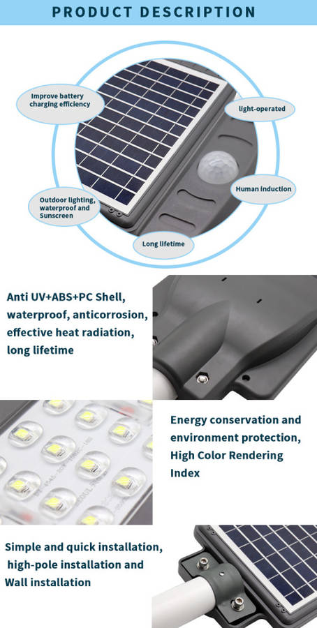 20w Led Solar Street Light with sensor