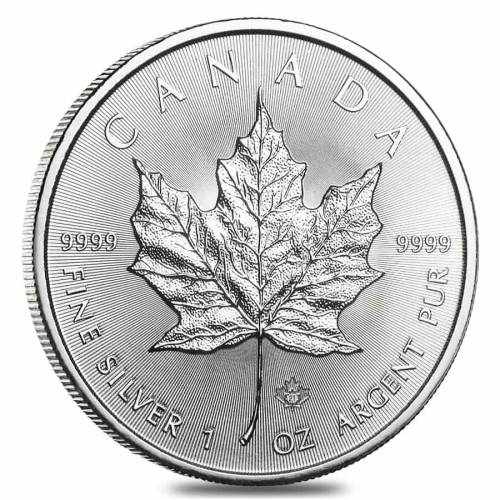 1oz .9999 Fine Silver Mapple leaf 2021