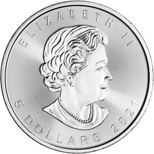 1oz .9999 Fine Silver Mapple leaf 2021