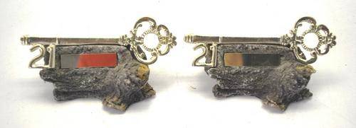 2X 21st KEYS ON MARBLE STAND