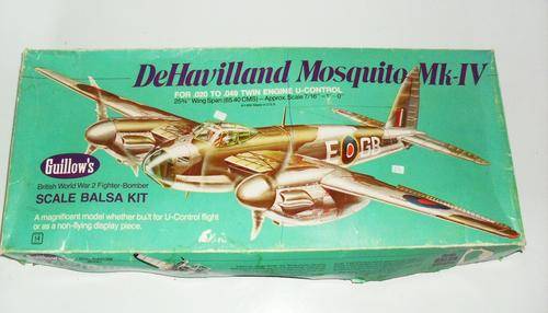 GULLOWS DE HAVILAND BALSA MODEL KIT  1970"S