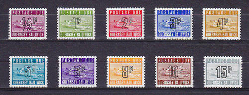 GUERNSEY : 1971-1976 POSTAGE DUE ISSUE,,VERY FINE U/M