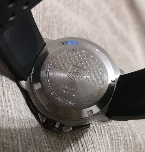 Wow !!! Pre Owned Gents Tag Chronograph Watch Replacement Rubber Strap - Very Stylish !!!