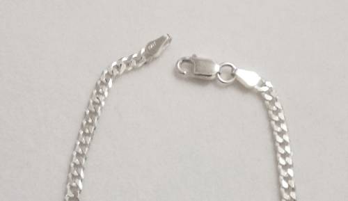 Solid 925 Sterling Silver Designer Curb Link Unisex Bracelet, NOT PLATED!! Please see pictures !!