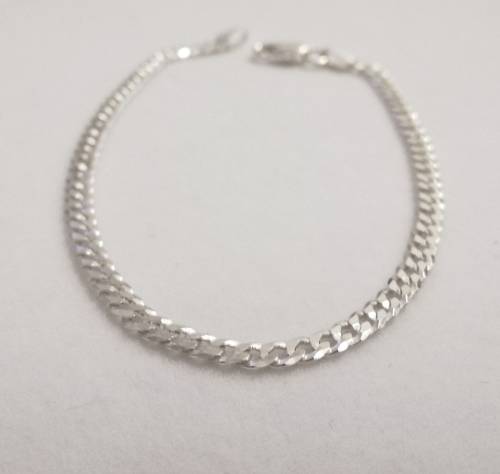 Solid 925 Sterling Silver Designer Curb Link Unisex Bracelet, NOT PLATED!! Please see pictures !!