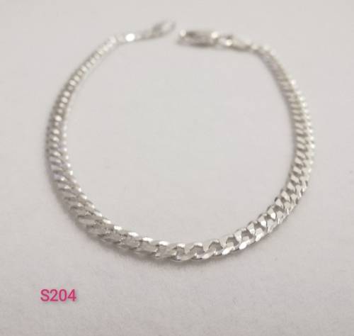 Solid 925 Sterling Silver Designer Curb Link Unisex Bracelet, NOT PLATED!! Please see pictures !!