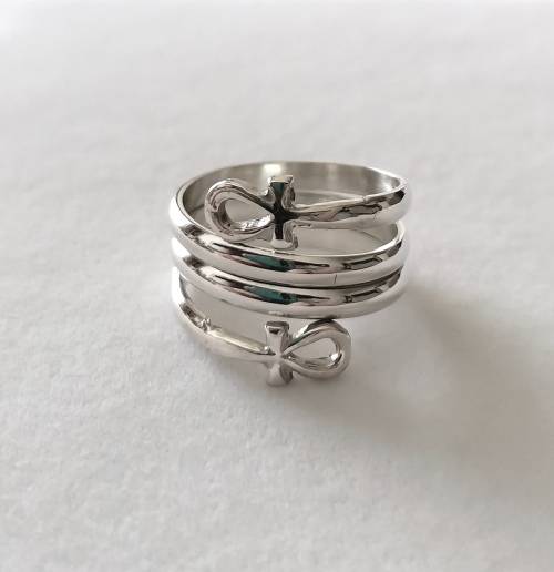 Solid 925 Sterling Silver Designer Egyptian Style Ring, NOT PLATED!!