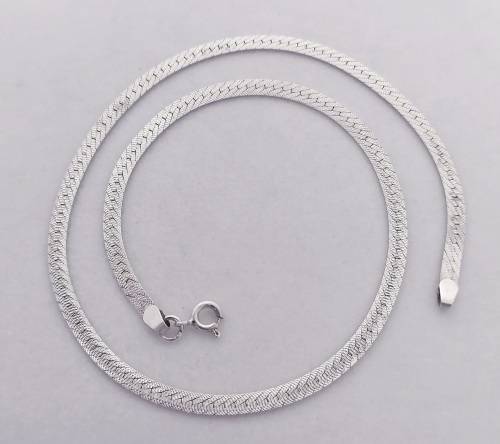 Solid 925 Silver Vintage Designer Curb Snake Style Unisex Chain ,Very Detailed!!!