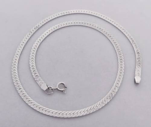 Solid 925 Silver Vintage Designer Curb Snake Style Unisex Chain ,Very Detailed!!!