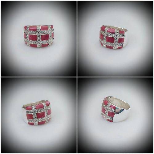 Solid 925 Silver Ladies Designer Statement Ring, See full Description !!!