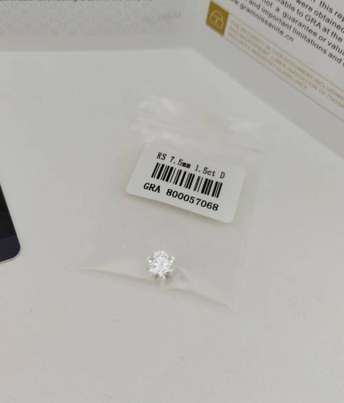 R1 Start ,Wow!!! 1.0ct Certified Moissanite ,D Color, VVS1 Clarity