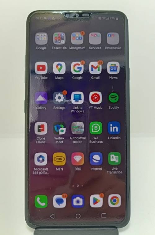 LG V40 ThinQ, Like New, 6 gig ram, 128gig, Local Stock, Blue, Complete with box!!