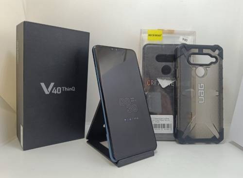 LG V40 ThinQ, Like New, 6 gig ram, 128gig, Local Stock, Blue, Complete with box!!