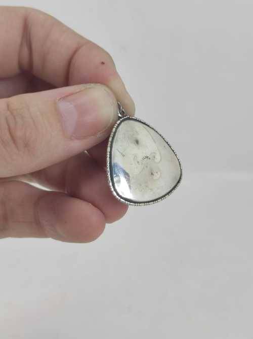 Solid 925 Silver Vintage pin Brooch