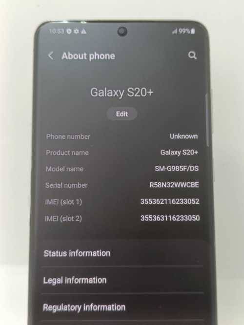 Samsung Galaxy s20 Plus, Dual Sim, Local Stock, 128gig, 8gig ram