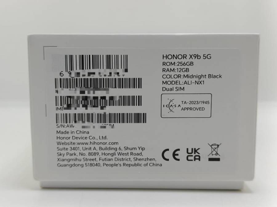 Honor X9B 5g ellphone, Like New, 256gig, 12gig Ram, Dual Sim, Open to All Networks