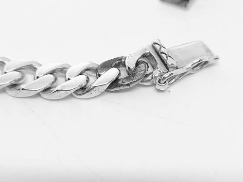Solid 925 Silver Heavy Bracelet handmade