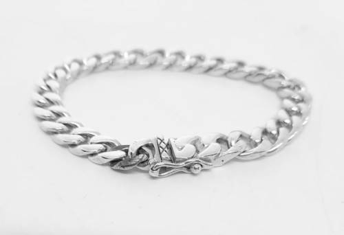 Solid 925 Silver Heavy Bracelet handmade