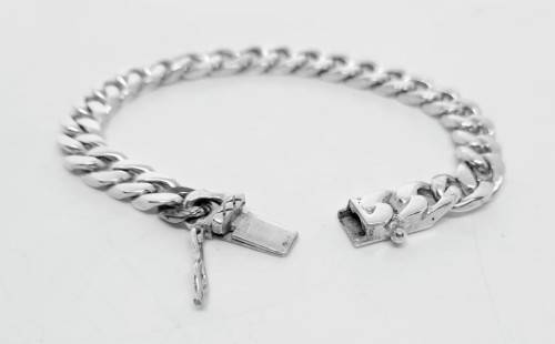 Solid 925 Silver Heavy Bracelet handmade