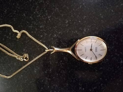 Vintage Tosca Wind up Watch on Chain Very old, mint Condition, working 100%