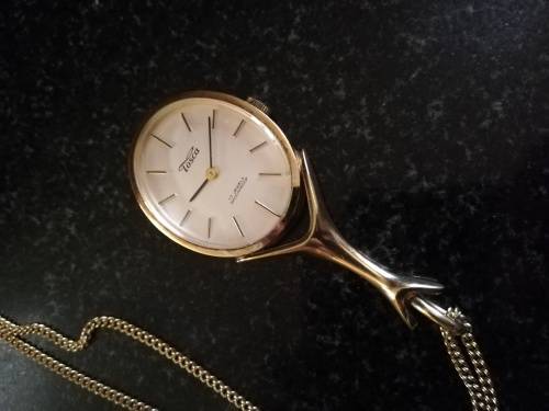Vintage Tosca Wind up Watch on Chain Very old, mint Condition, working 100%