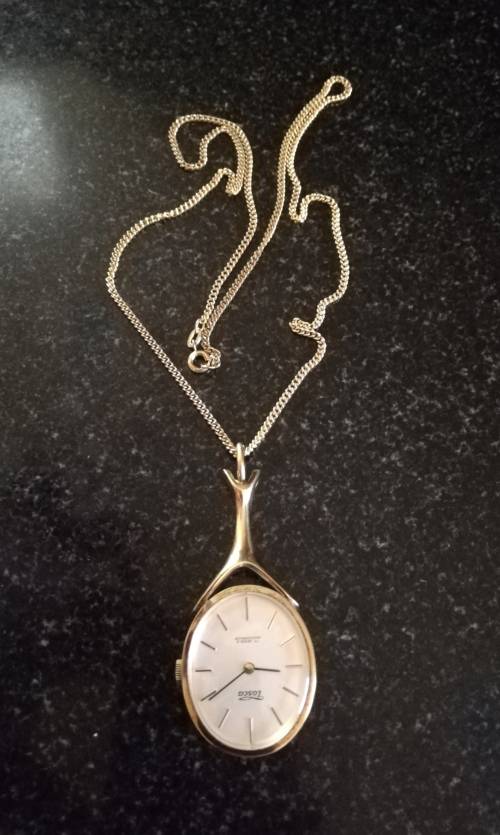 Vintage Tosca Wind up Watch on Chain Very old, mint Condition, working 100%