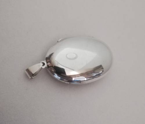 Solid 925 Silver Vintage Oval Open Locket Style Pendant, NOT PLATED!!