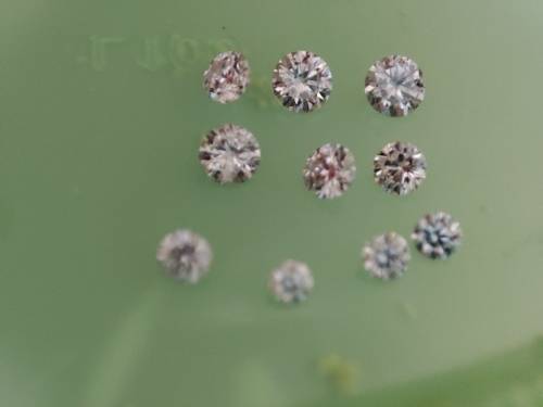10 X Loose Natural Diamonds Lot ,+- 0.60ct, Sold As a lot, Color range G-K, Si1 - Si3