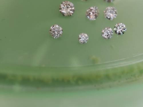 10 X Loose Natural Diamonds Lot ,+- 0.60ct, Sold As a lot, Color range G-K, Si1 - Si3