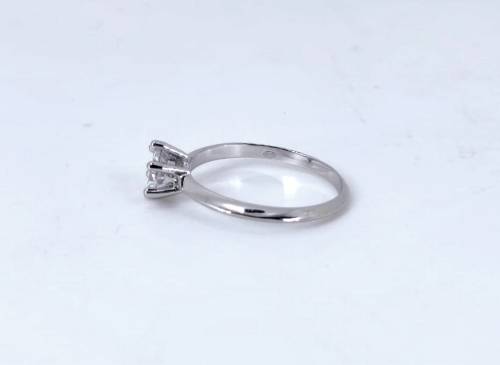 Solid 925 Silver Designer Solitaire Style Engagement Ring, Brand New, See Full Description!!
