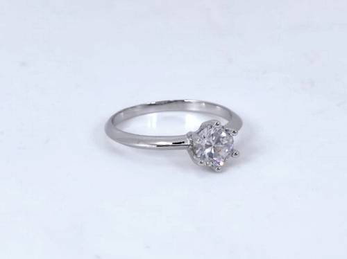 Solid 925 Silver Designer Solitaire Style Engagement Ring, Brand New, See Full Description!!