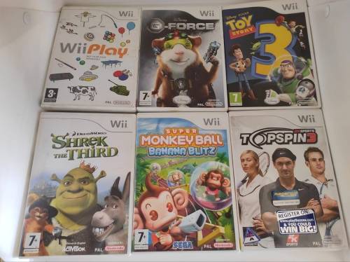 R1 Start - Nintendo Wii Gaming Console With 6 X Games, With all Accessories, See description!!!