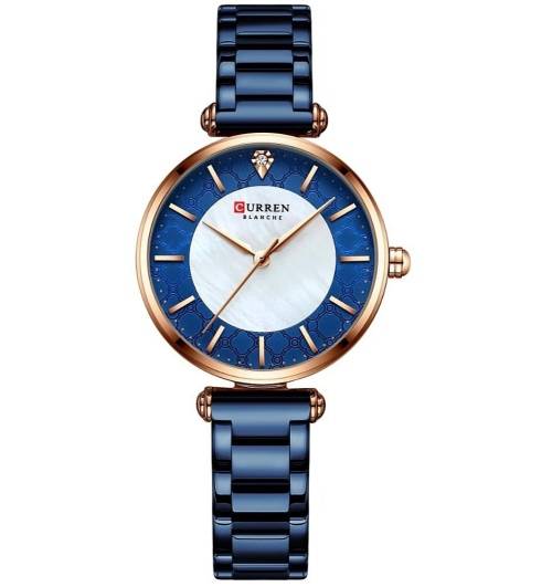 Wow!! Curren Ladies Designer Mother of Pearl Watch, Blue & Rose Gold Color, Brand New!!!