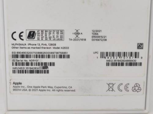 Wow!!! Apple iPhone 13, 128gig, Dual IMEI, Local Stock, Pink Colour, With Box and Accessories!!!