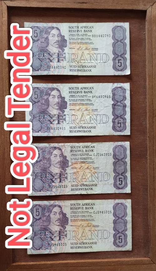 35 X South African Collectable Bank Notes, Bid per Note, See the full Description!!!!