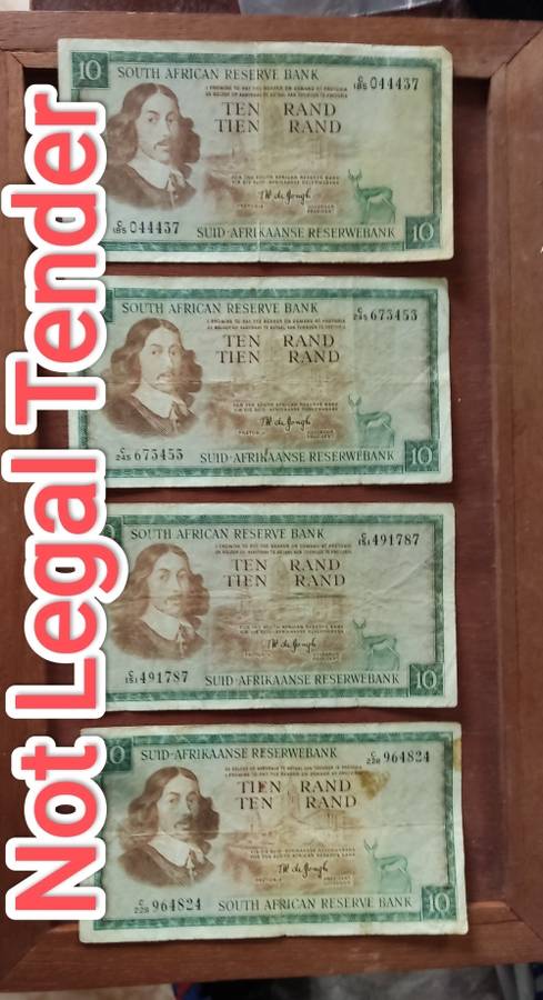 35 X South African Collectable Bank Notes, Bid per Note, See the full Description!!!!