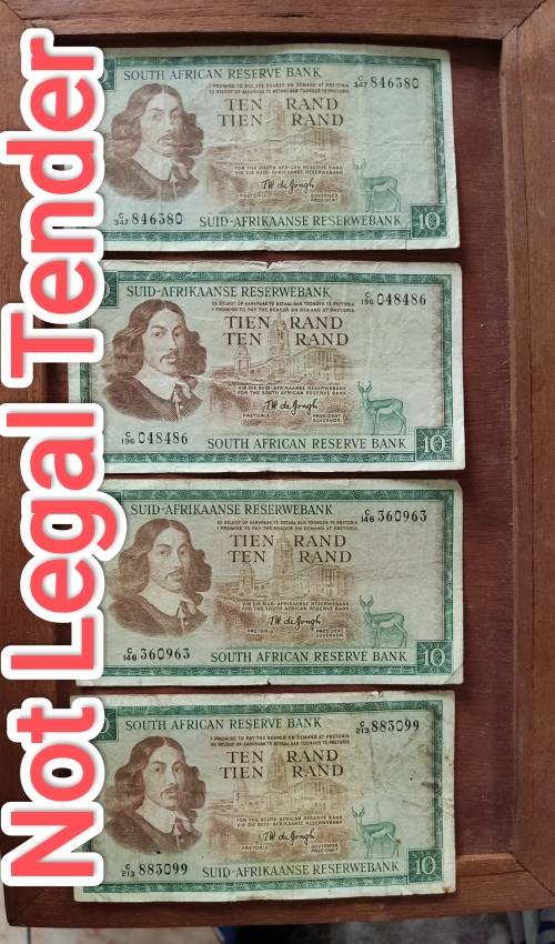 35 X South African Collectable Bank Notes, Bid per Note, See the full Description!!!!