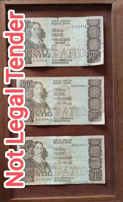 35 X South African Collectable Bank Notes, Bid per Note, See the full Description!!!!