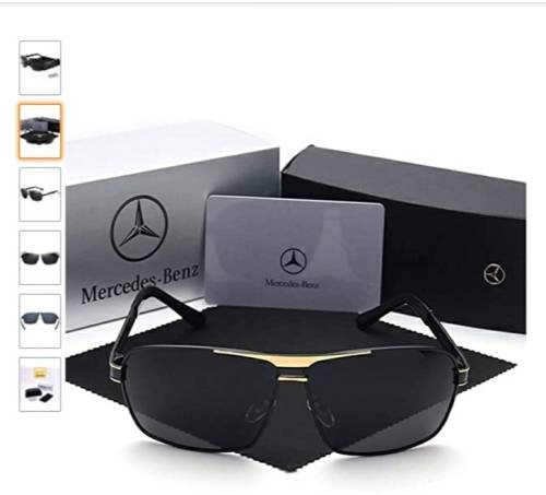 Men Classic Mercedes Benz Sunglasses Polarized Shield Sunglasses for Mens Driving UV400