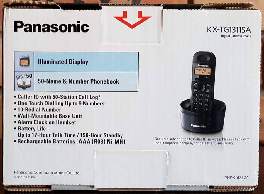 Panasonic Digital Cordless Phone KX-TG1311SA