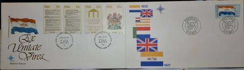 1984 New Constitution FDC 4.9 Special & 1977 S.A. Flag FDC 3.5