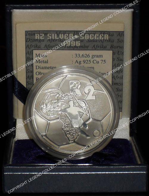 1996 South Africa Proof Silver R2 - African Cup of Nations