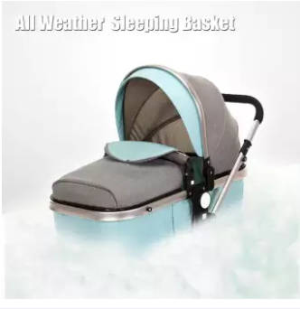 New *2019 Baby Stroller / Pram & Carry Cot Moses Basket Mint Green Color