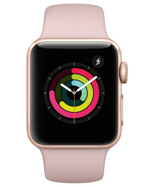 Apple Watch Series 3 42mm Gold Aluminium Pink Sand Sports Band (GPS)