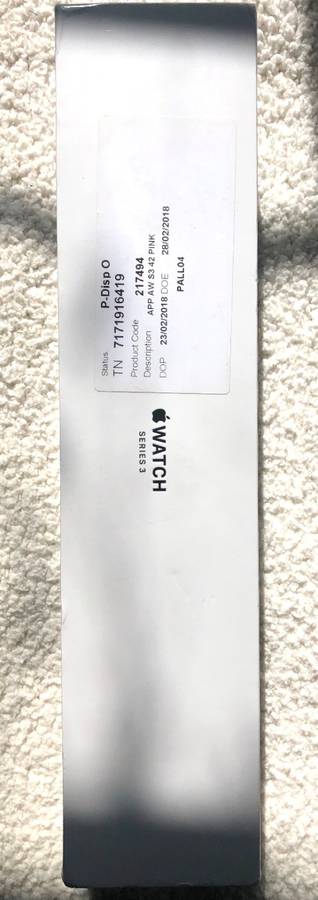 Apple Watch Series 3 42mm Gold Aluminium Pink Sand Sports Band (GPS)