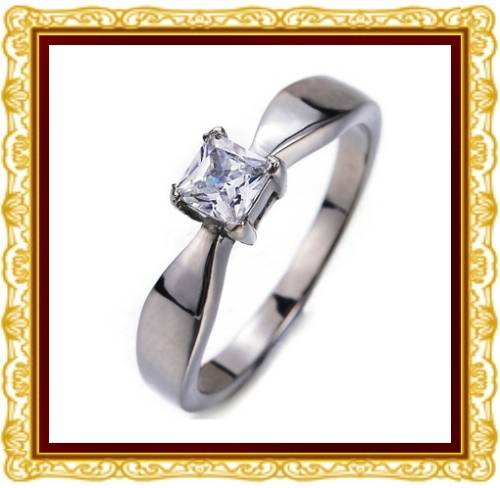 Gorgeous! 0.40ct Cubic Zirconia Princess Cut Solitaire Ring. Various sizes