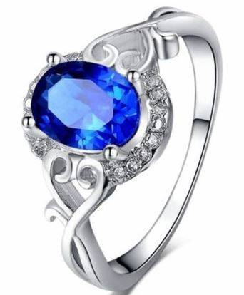 Breathtaking! 1.29ct Cr.Sapphire Halo Engagement Ring - Size 7 / O / 17.3mm