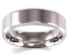 MENS POLISHED 316L STAINLESS STEEL WEDDING BAND. RING SIZE 11 / W